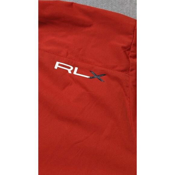 RLX Ralph Lauren Mens Large Red Orange 1/4 Zip Golf Pullover Performance Top - Picture 9 of 15